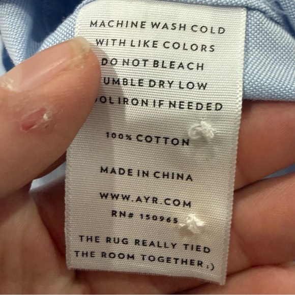 AYR Shirt Dress Novella Mini Button Down in Light Blue - Picture 5 of 7